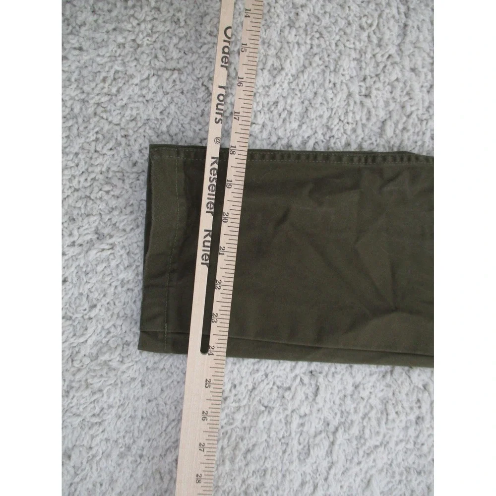 Wings + Horns Pants Mens 33 Green Brown Chino Button Fly Outdoor Casual Preppy A